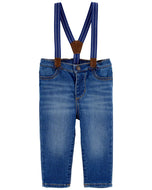 OshKosh Baby Boy Denim Pants with Suspender Set