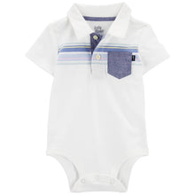 Carregar imagem no visualizador da galeria, OshKosh Baby Boy Pocket Henley Jersey Polo Bodysuit
