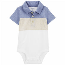 Carregar imagem no visualizador da galeria, OshKosh Baby Boy Pocket Henley Jersey Polo Bodysuit
