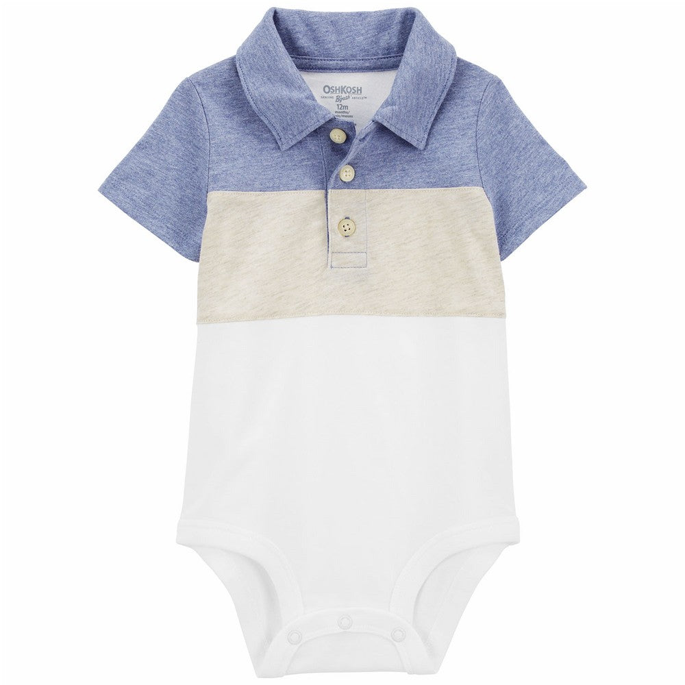 OshKosh Baby Boy Pocket Henley Jersey Polo Bodysuit