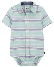 Load image into Gallery viewer, OshKosh Baby Boy Striped Bodysuit Shirt
