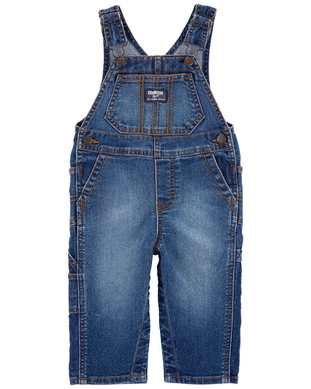 OshKosh Baby Boy Stretch Denim Overalls