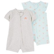 Carter's 2pc Baby Girl Romper Set