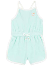 Load image into Gallery viewer, Carter&#39;s Baby Girl Blue Terry Romper
