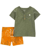 Load image into Gallery viewer, Carter&#39;s 2pc Baby Boy Tee and Shorts Set
