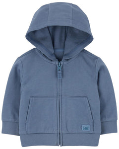 Carter's Baby Boy Navy Zip-Up French Terry Hoodie