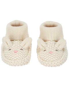 Carter's Baby Neutral Ivory Bunny Crochet Sock