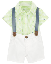 Load image into Gallery viewer, Carter&#39;s 3pc Baby Boy Sailboat Dress me up Suspender Set
