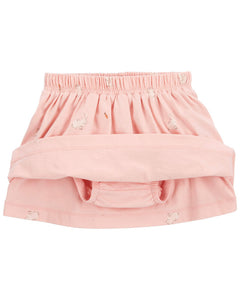 Carter's 2pc Baby Girl Pink Bunny Top and Skort Set