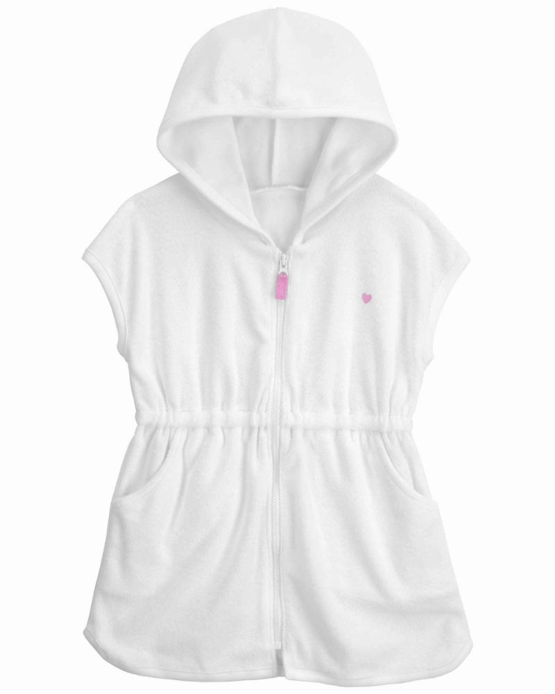 Carter's Toddler Girl White Swim Robe