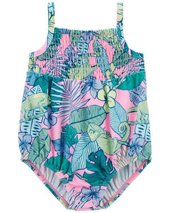 Carter's 1pc Baby Girl Chameleon Swimsuit