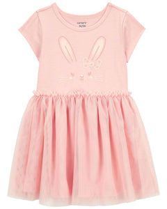 Carter's Baby Girl Pink Bunny Tutu Dress