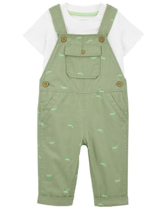 Carter's 2pc Baby Boy Tee & Chameleon Coverall Set