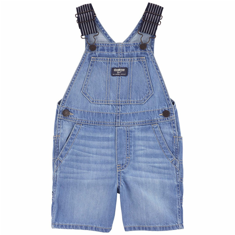 OshKosh Baby Boy Hickory Stripe Strap Denim Shortalls