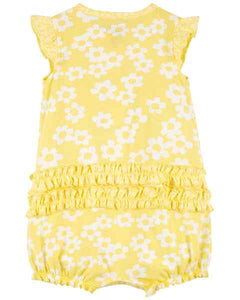 Carter's Baby Girl Yellow Romper