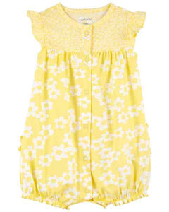 Carter's Baby Girl Yellow Romper