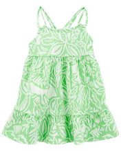 Load image into Gallery viewer, Carter&#39;s Baby Girl Green Dress Set
