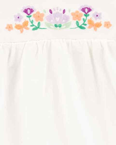 Carter's Baby Girl White Floral Top