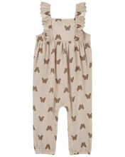 Cargar imagen en el visor de la galería, Carter&#39;s Baby Girl Brown Butterflies Jumpsuit
