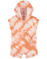 Carter's Baby Boy Hooded Orange Tie Dye Romper