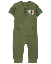 Afbeelding in Gallery-weergave laden, Carter&#39;s Baby Boy Waffle Knit Patch Jumpsuit
