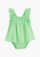 Carter's Baby Girl Green Sunsuit