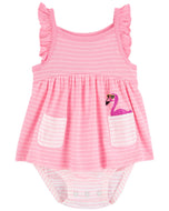 Carter's Baby Girl Flamingo Sunsuit