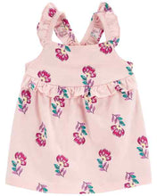 Load image into Gallery viewer, Carter&#39;s Baby Girl Pink Floral Dress Set
