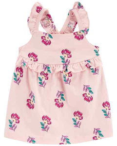 Carter's Baby Girl Pink Floral Dress Set