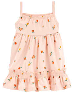 Carter's Baby Girl Orange Fruit Dress Set