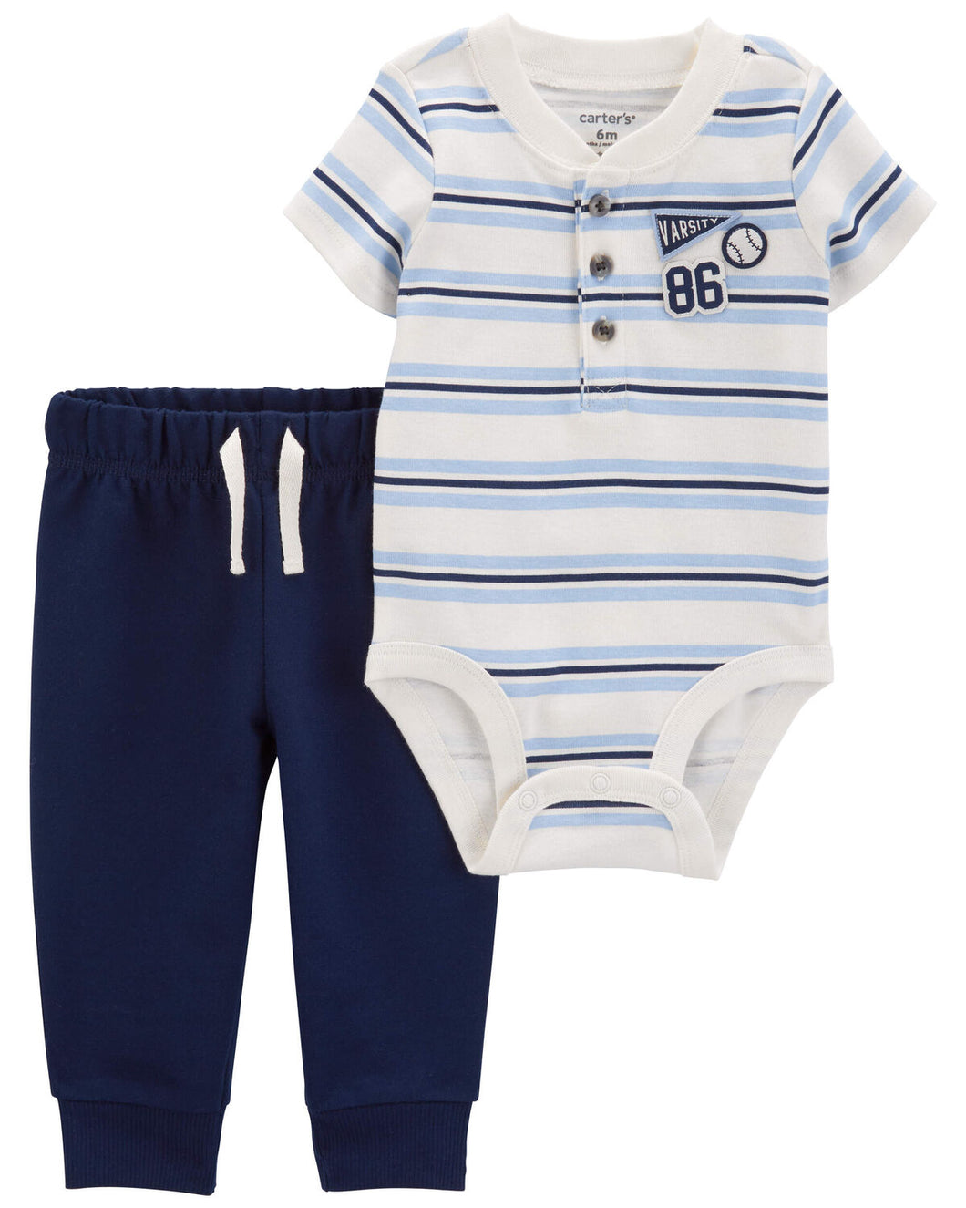 Carter's 2pc Baby Boy Blue Bodysuit and Pants Set