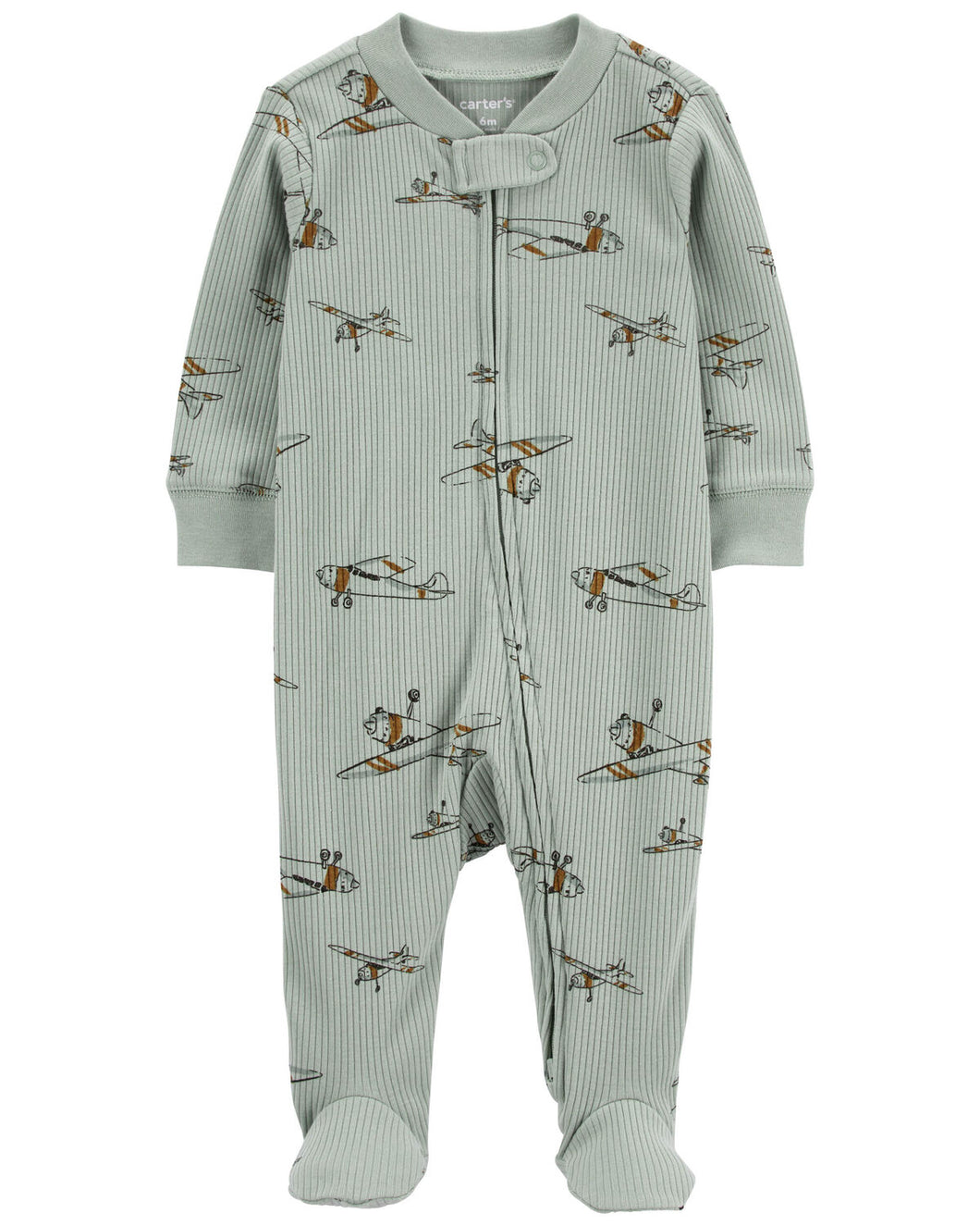 Carter's Baby Boy Airplanes 2-Way Zip Coverall Sleep & Play