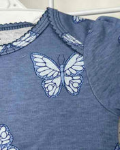 Cargar imagen en el visor de la galería, Carter&#39;s 5pc Baby Girl Blue Butterfly Print Bodysuit Set
