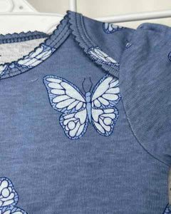 Carter's 5pc Baby Girl Blue Butterfly Print Bodysuit Set