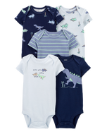 Carter's 5pc Baby Boy Dinosaurs Bodysuit Set