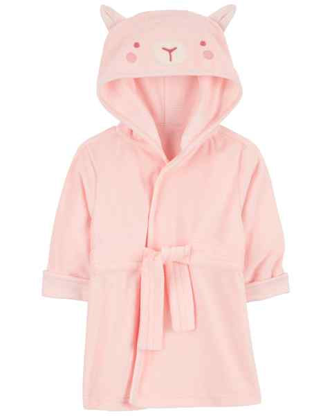 Carter's Baby Girl Pink Lamb Bath Robe