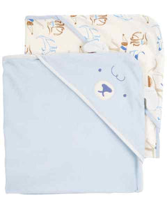 Carter's 2pc Baby Blue Doggy Hooded Towels