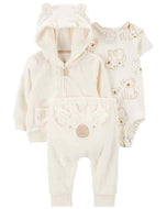 Carter's 3pc Baby Neutral Koala Little Jacket Set