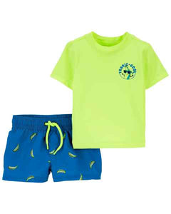 Carter's 2pc Baby Boy Banana Swim Set