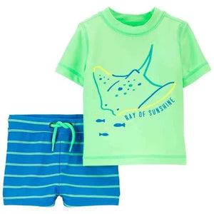 Carter's 2pc Baby Boy Ray of Sunshine Swim Set