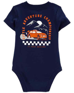 Carter's 2pc Baby Boy Navy Bodysuit and Grey Pants Set