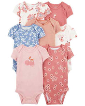 Cargar imagen en el visor de la galería, Carter&#39;s 7pc Baby Girl Bodysuit Set
