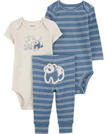 Carter's 3pc Baby Boy Panda Bodysuits and Pants Set