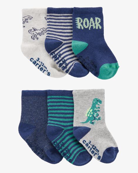 Carter's 6pk Baby Boy Dinosaurs Socks