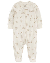 Afbeelding in Gallery-weergave laden, Carter&#39;s Baby Neutral Ivory Goose 2-Way Zip Coverall Sleep &amp; Play
