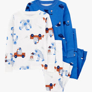 Carter's 4pc Baby Boy Yeti Snowman Snug Fit Cotton Pajama Set