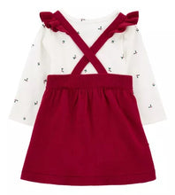 Cargar imagen en el visor de la galería, Carter&#39;s 2pc Baby Girl Christmas Bodysuit &amp; Jumper Set
