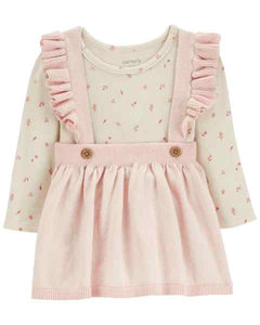 Carter's 2pc Baby Girl Bodysuit & Jumper Set