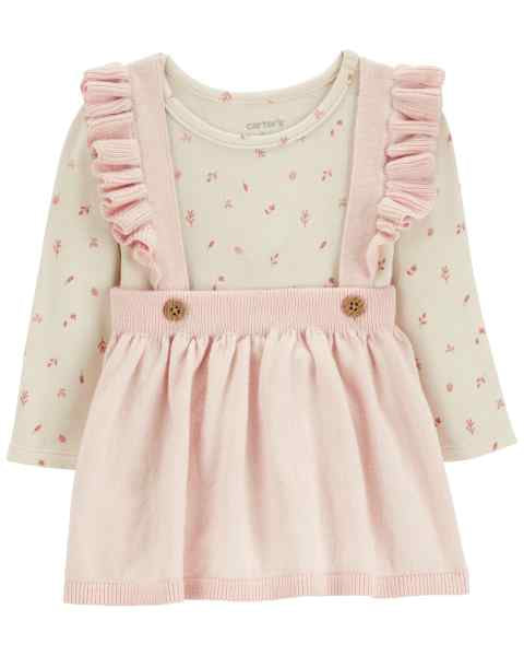 Carter's 2pc Baby Girl Bodysuit & Jumper Set