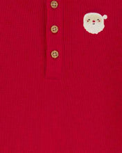 Load image into Gallery viewer, Carter&#39;s 2pc Baby Neutral Red Santa Coverall and Hat Set
